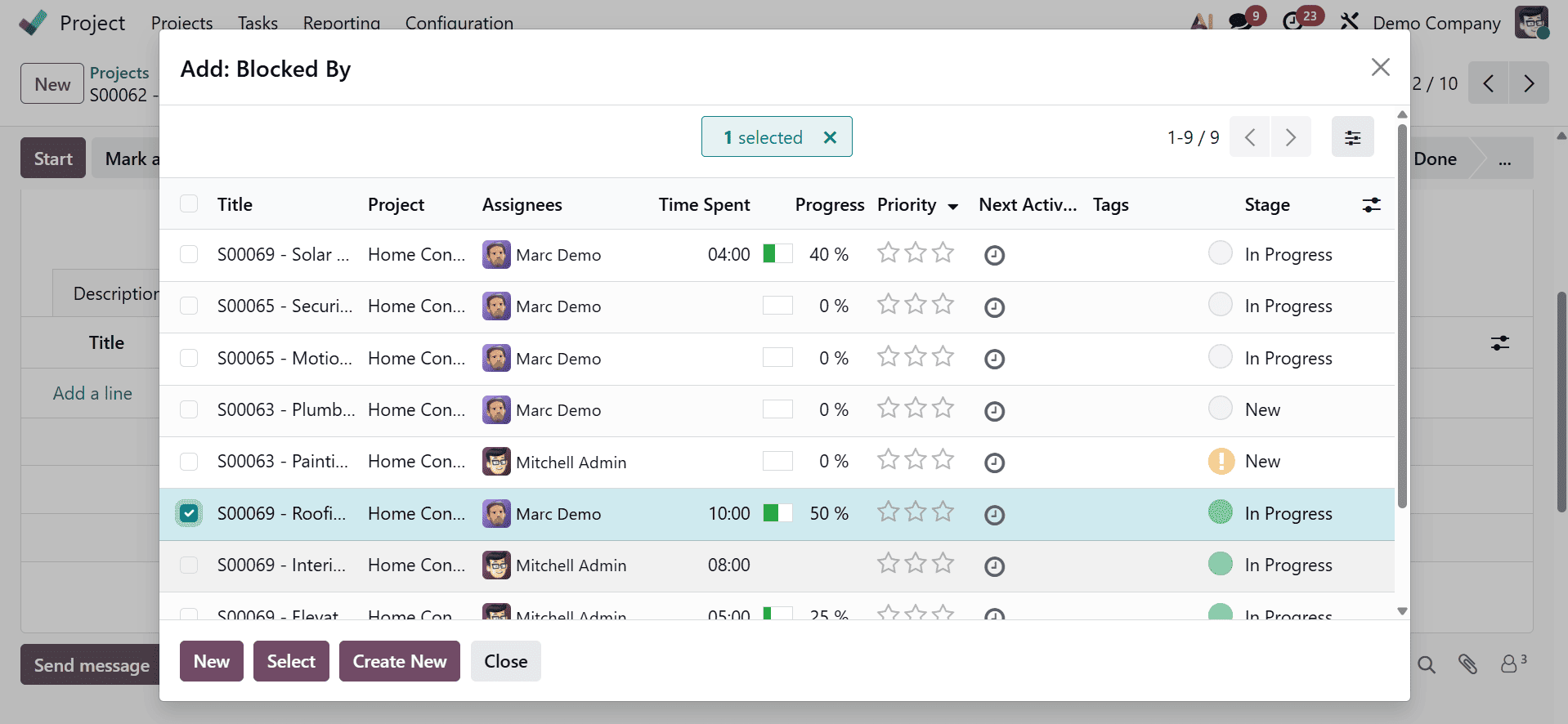 How to Control Task Sequence with Dependencies in Odoo 19 Project-cybrosys