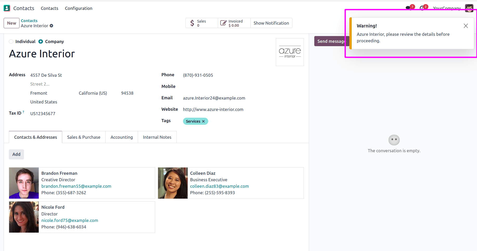 How to Create a Display Notification in Odoo 18-cybrosys
