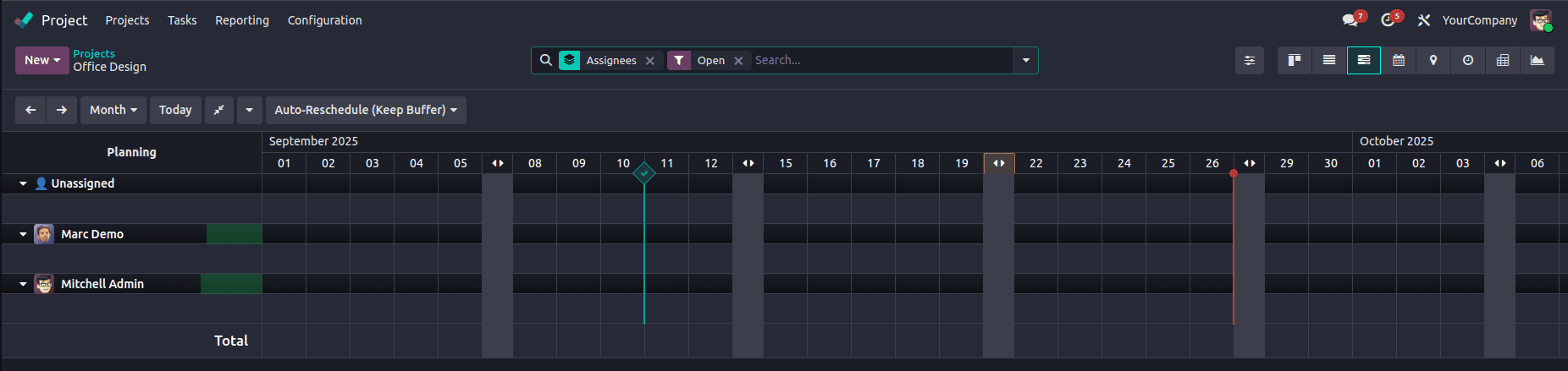 How to Create a Gantt View in Odoo 19-cybrosys