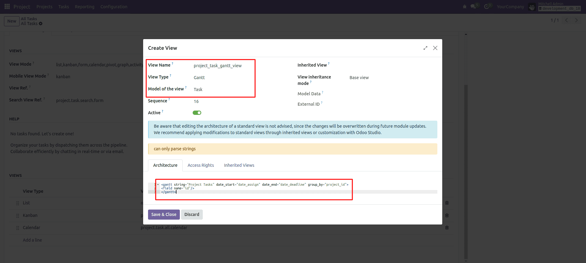How to Create a Gantt View With Vis Timeline Library in Odoo 18-cybrosys