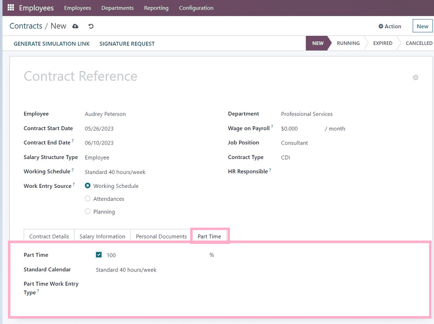 How To Create A New Employee Contract In Odoo 16-cybrosys