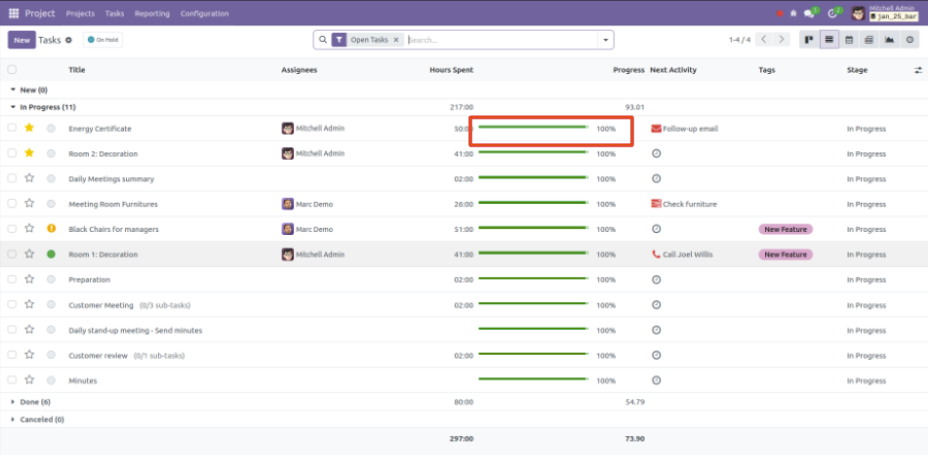 How to Create a Progress Bar in Odoo 17-cybrosys