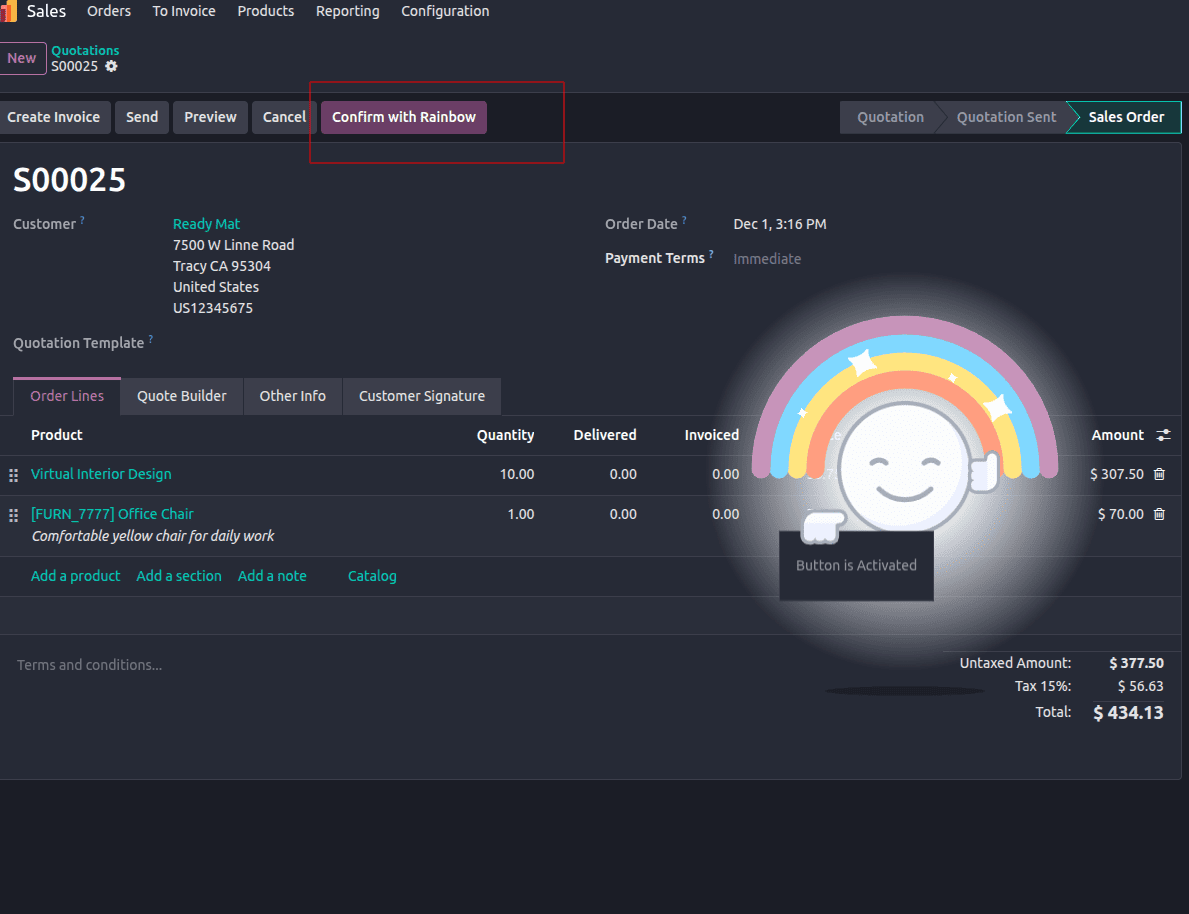 How to Create a Rainbow Man Effect in Odoo 19-cybrosys