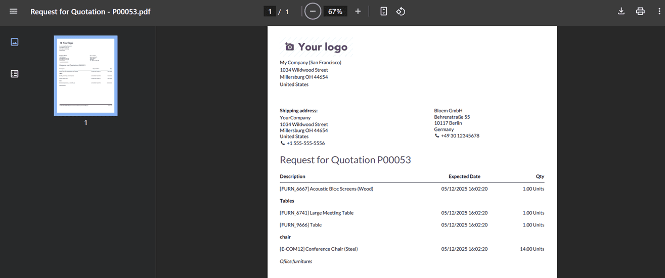 How to Create a Request for Quotation in Odoo 18 Purchase-cybrosys
