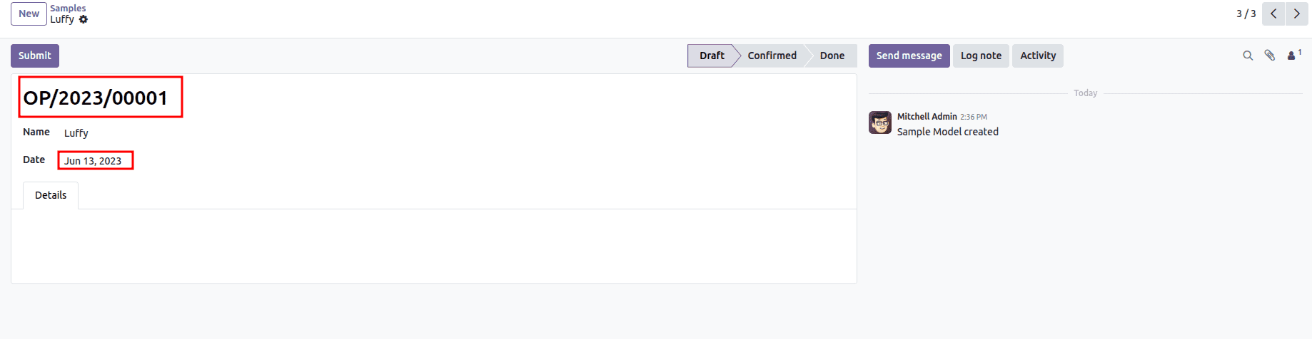 How to Create a Sequence Based on a Field (Date) in Odoo 19-cybrosys