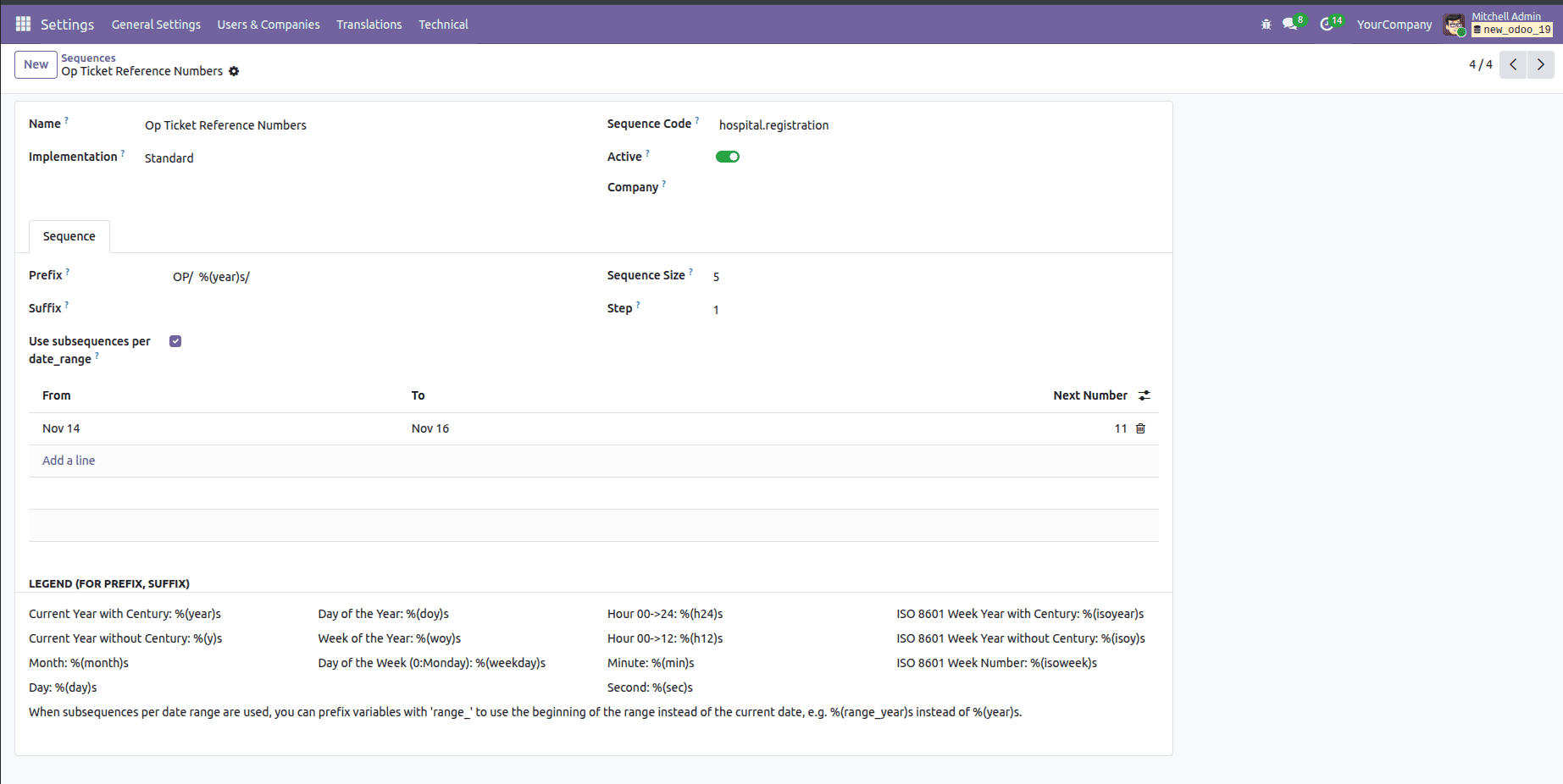 How to Create a Sequence Based on a Field (Date) in Odoo 19-cybrosys