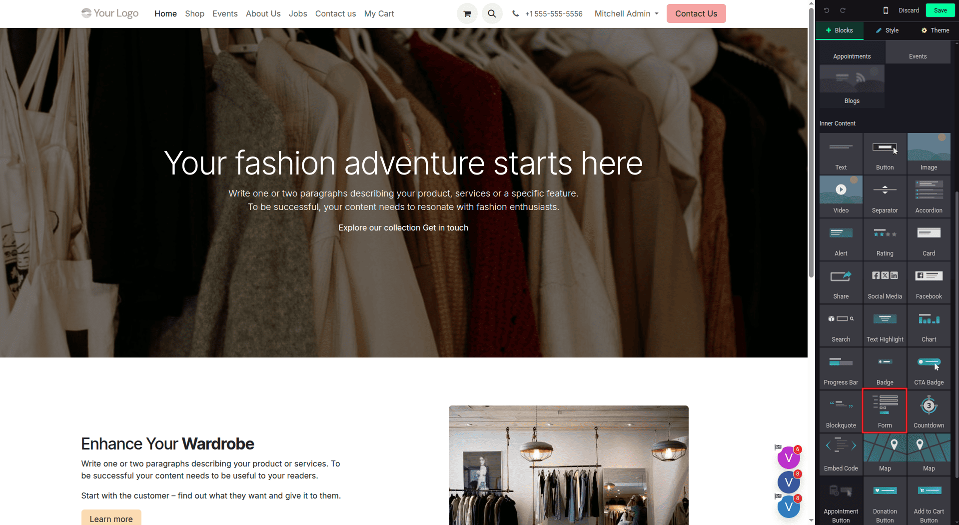 How to Create a Stunning Website with Odoo 19’s Built-In Tools-cybrosys