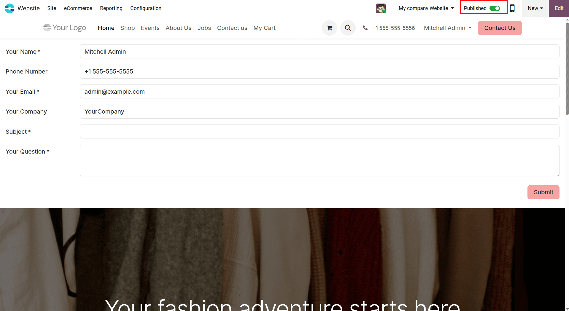 How to Create a Stunning Website with Odoo 19’s Built-In Tools-cybrosys