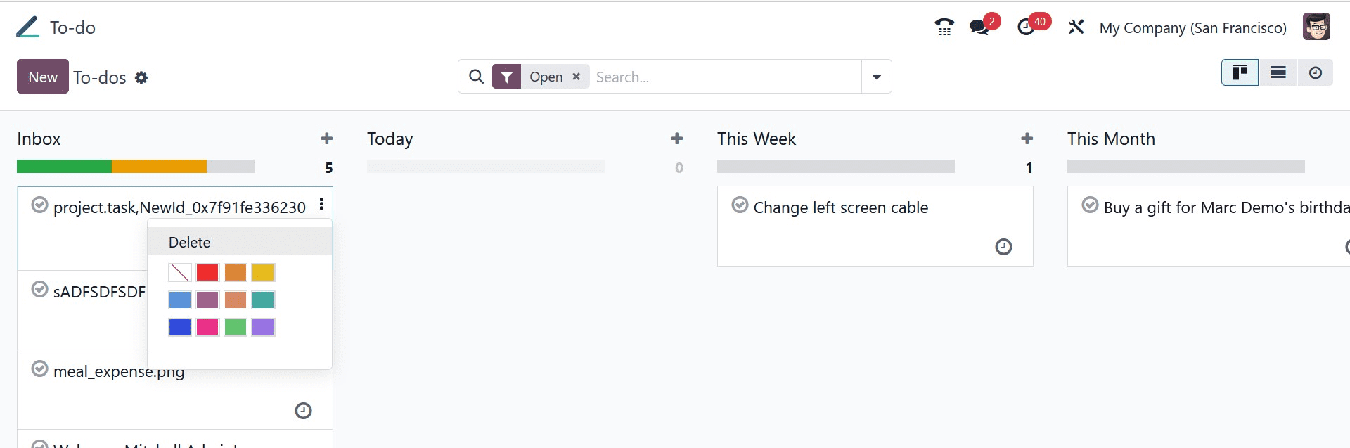 How to Create a Todo List in Odoo 17-cybrosys