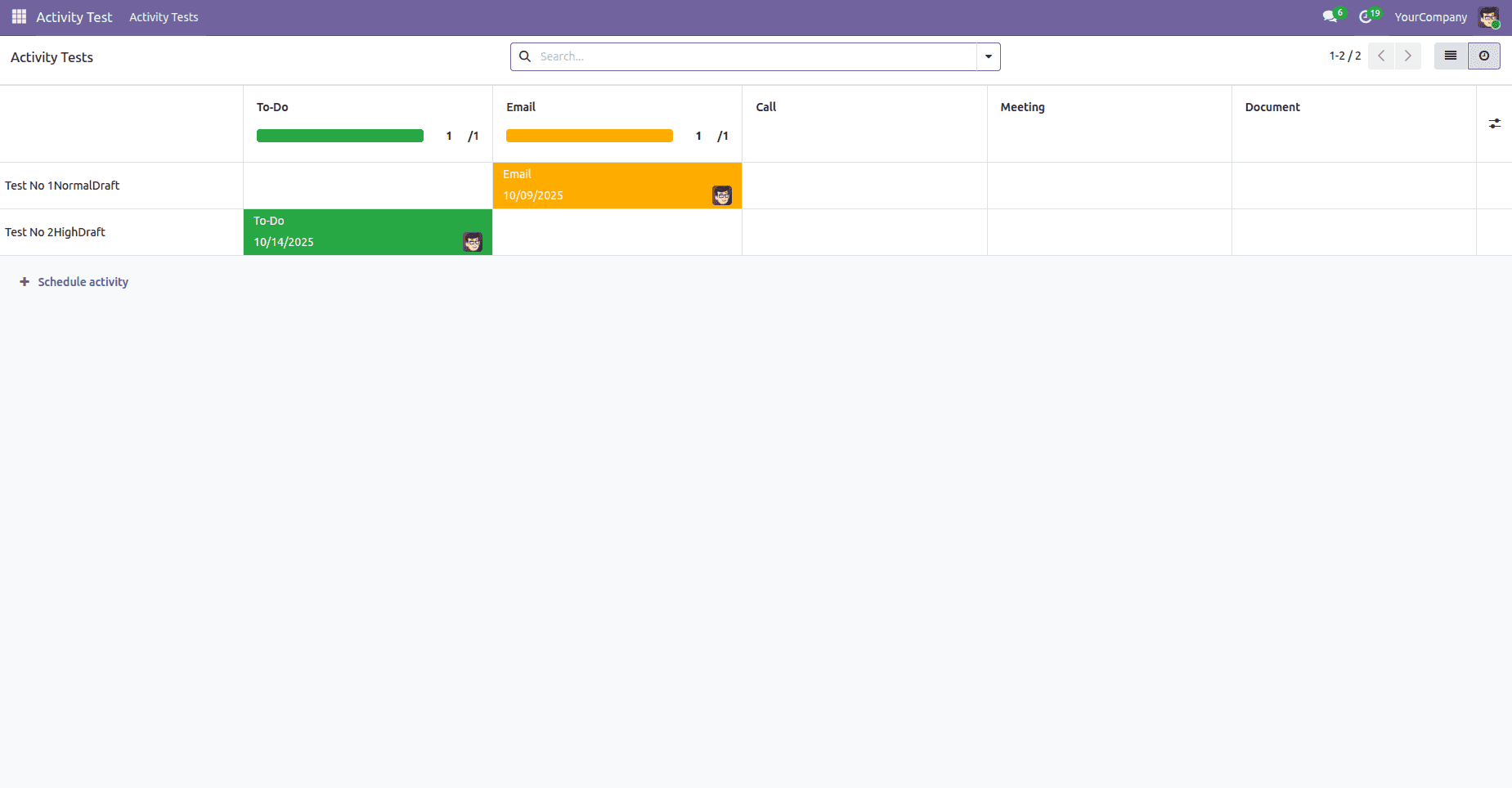 How to Create an Activity View in Odoo 19-cybrosys
