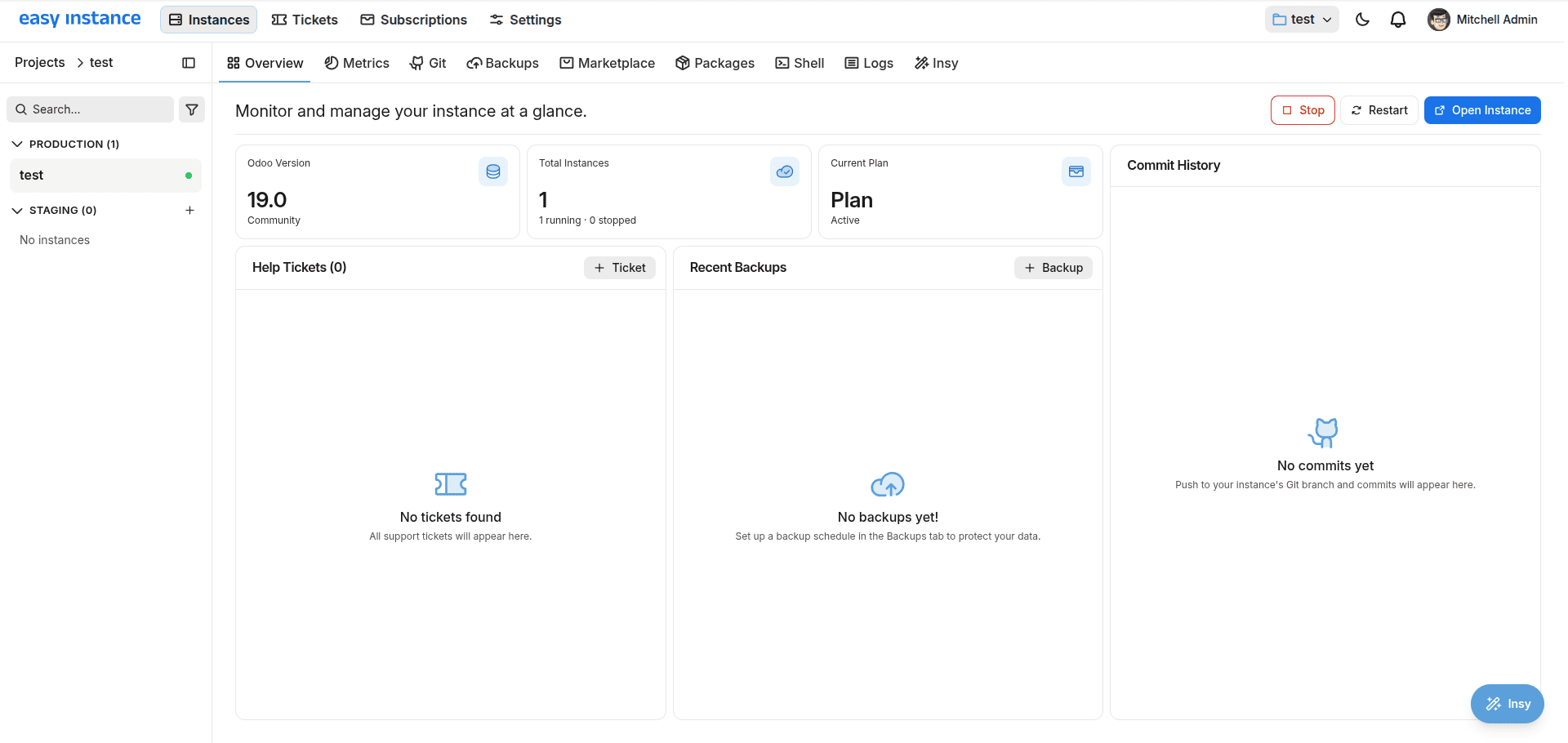 How to Create an Odoo Staging Instance in EasyInstance-cybrosys