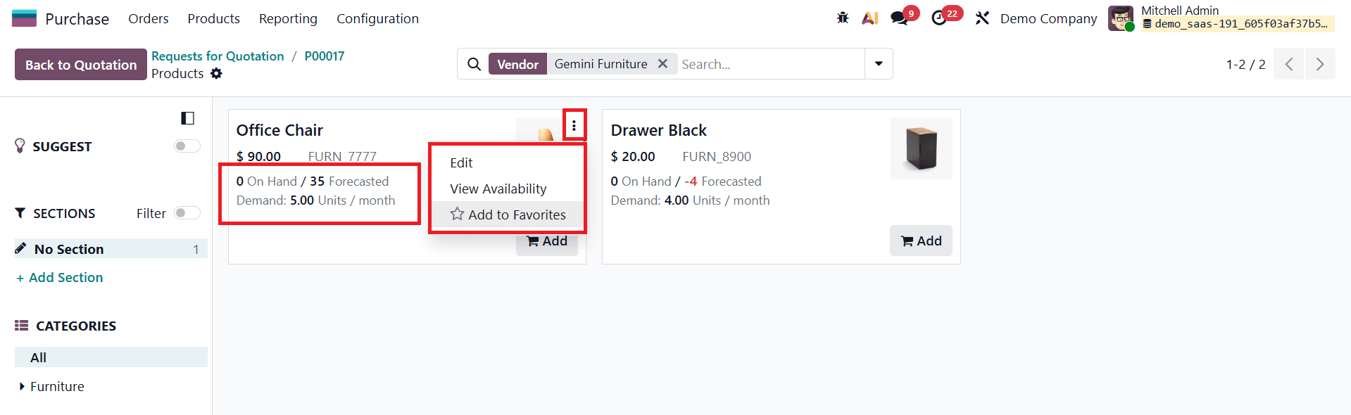 How to Create an RFQ in Odoo 19 Purchase Module-cybrosys