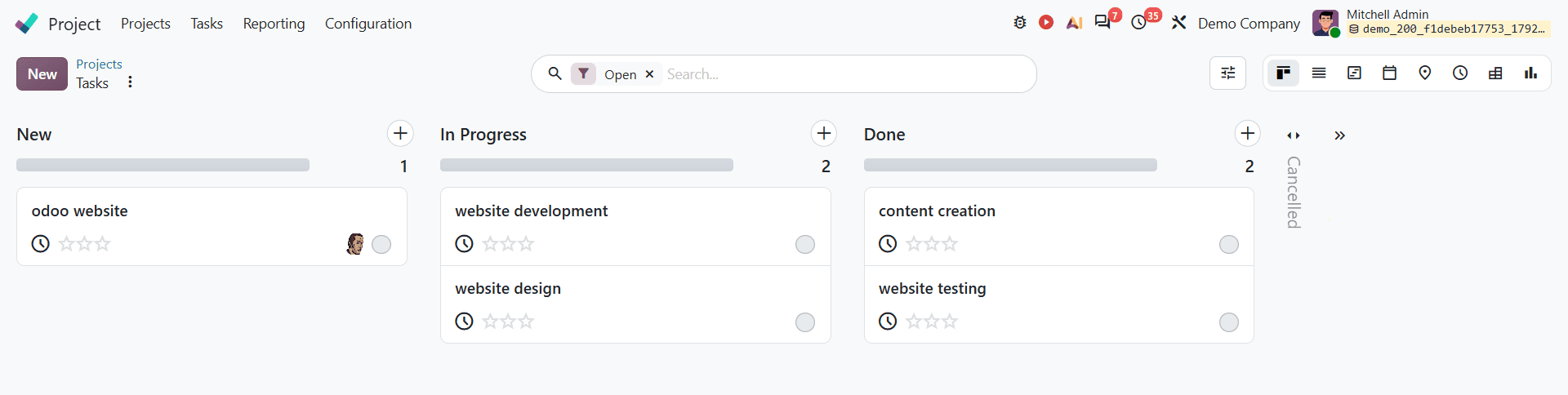 How to Create and Configure a Project in Odoo 20-cybrosys