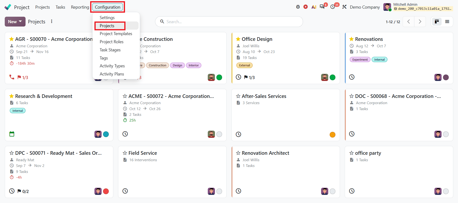 How to Create and Configure a Project in Odoo 20-cybrosys