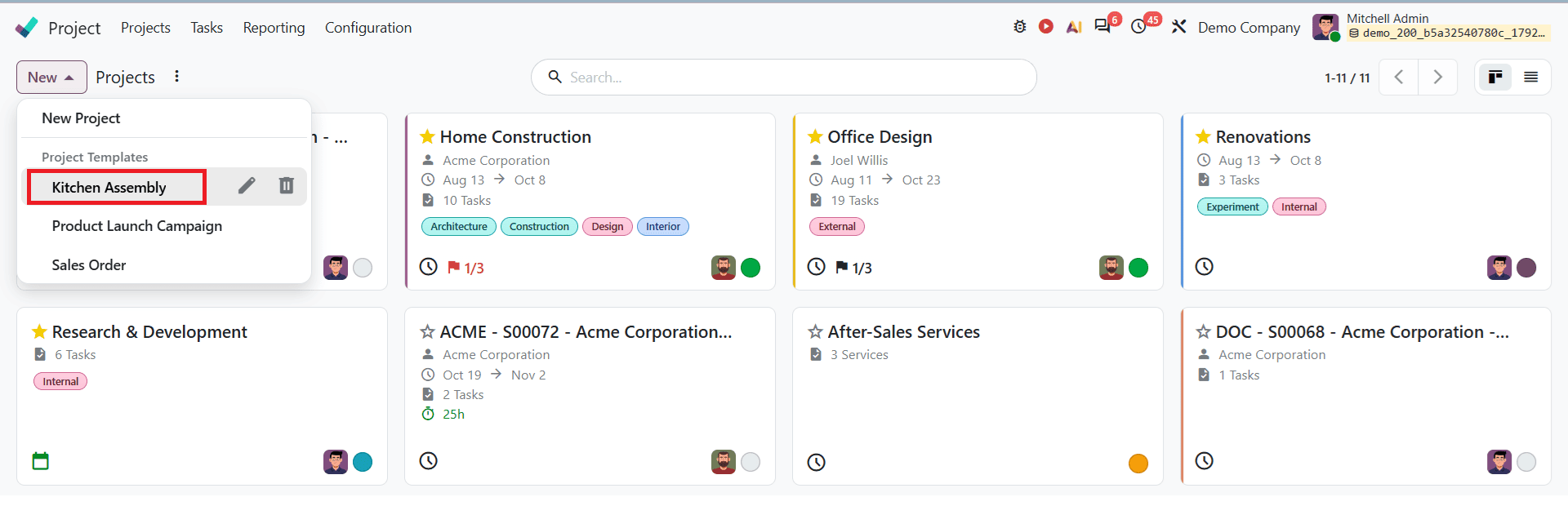 How to Create and Configure a Project in Odoo 20-cybrosys