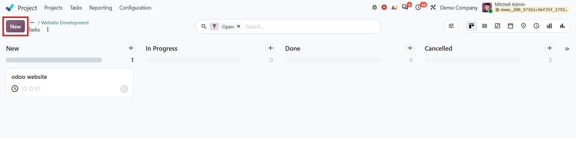 How to Create and Configure a Project in Odoo 20-cybrosys