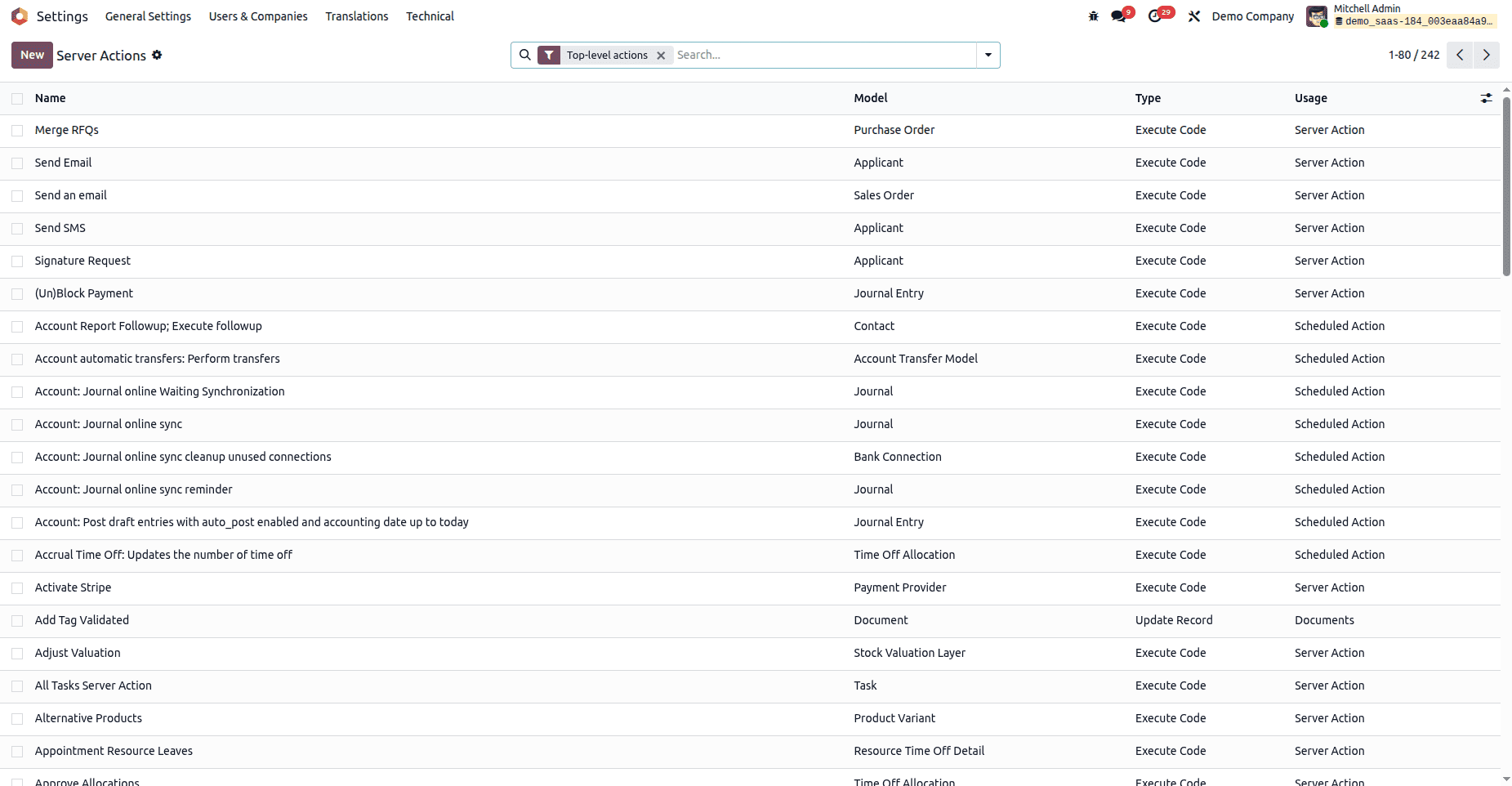How to Create & Configure Server Actions in Odoo 19-cybrosys