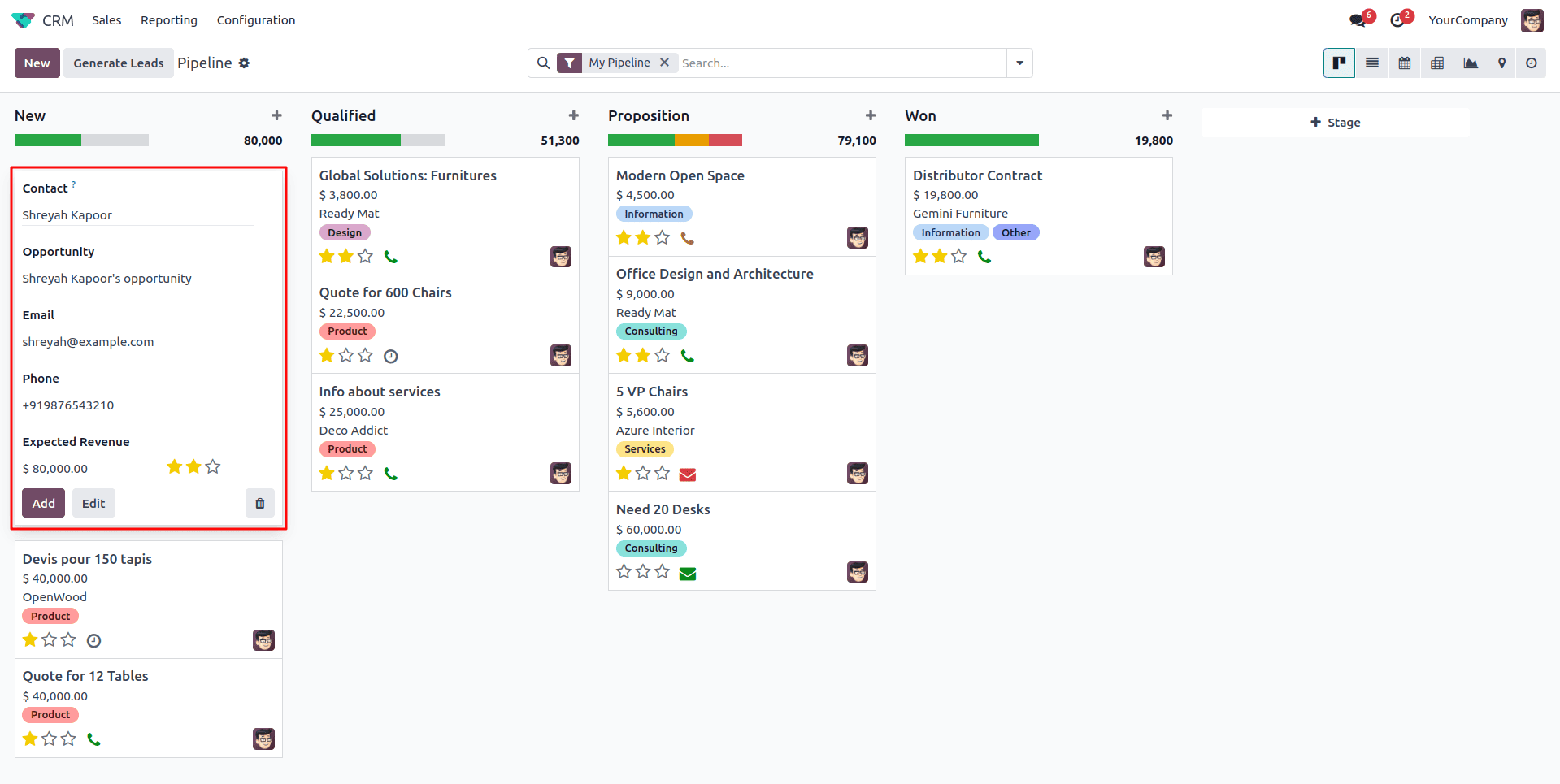 How to Create and Manage Leads in Odoo 18 CRM-cybrosys