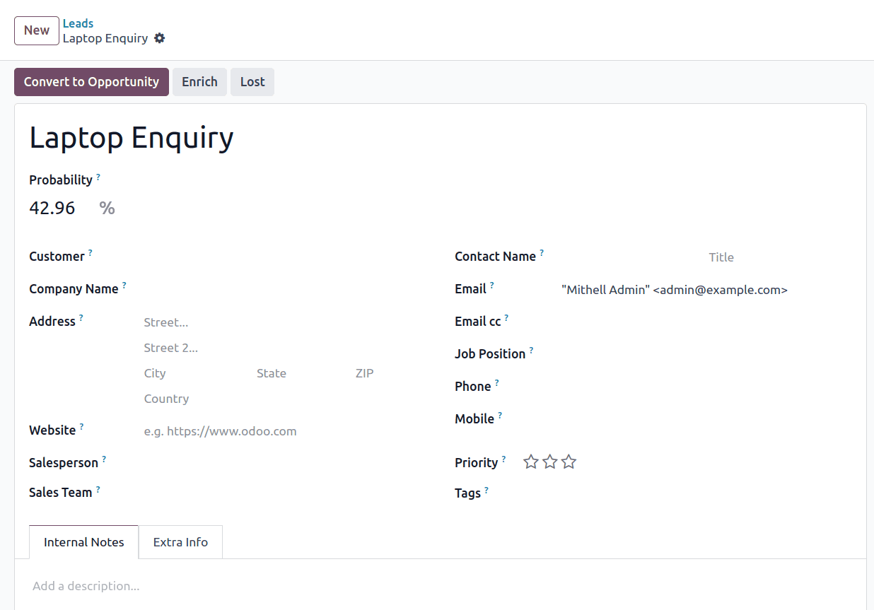 How to Create and Manage Leads in Odoo 18 CRM-cybrosys