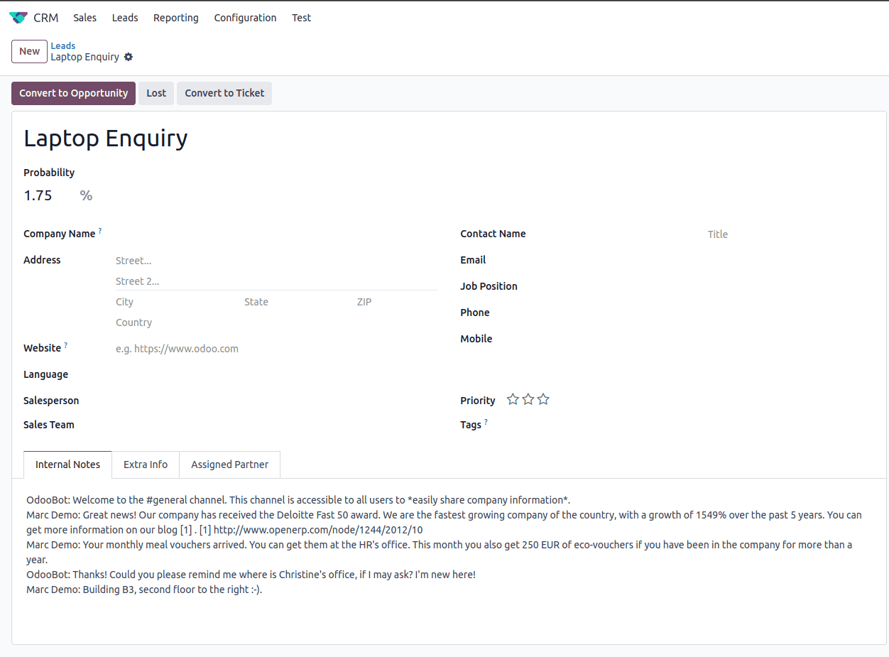 How to Create and Manage Leads in Odoo 18 CRM-cybrosys