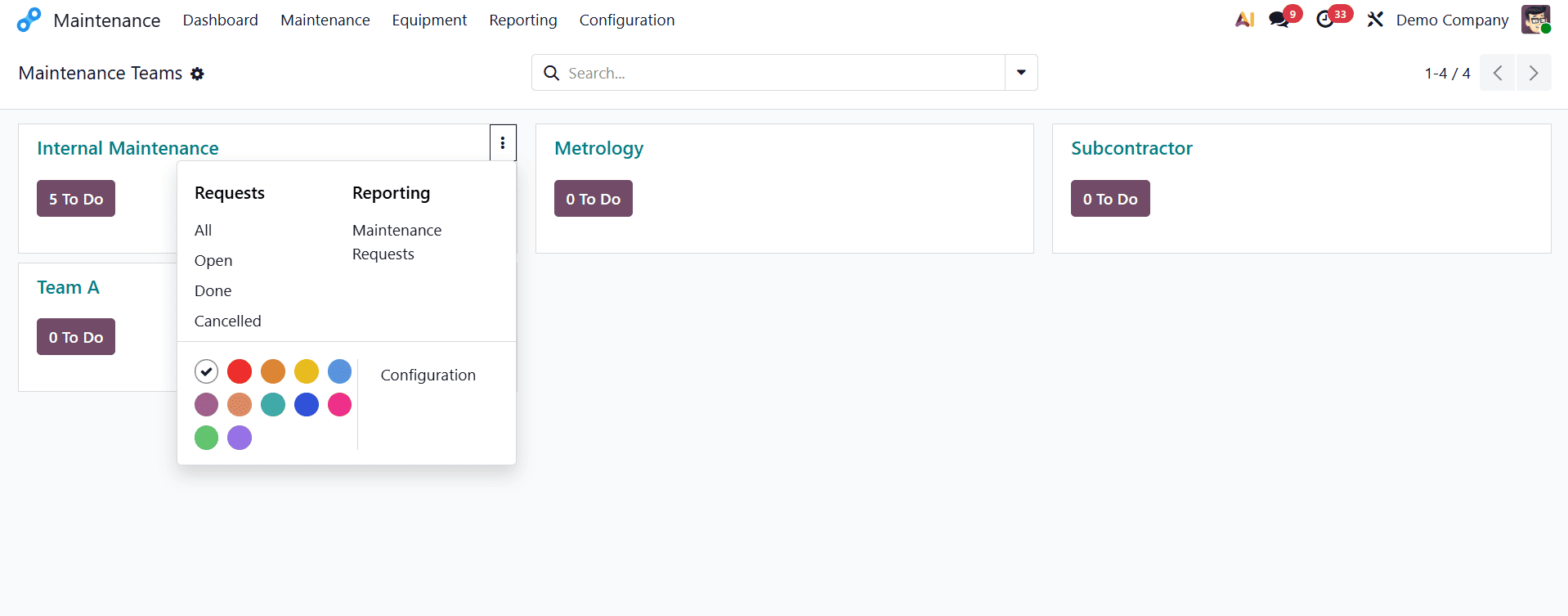 How to Create and Manage Maintenance Requests in Odoo 19 Maintenance-cybrosys