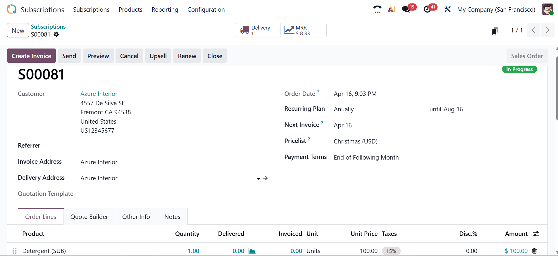 How to Create and Manage Recurring Subscription Plans in Odoo 19-cybrosys