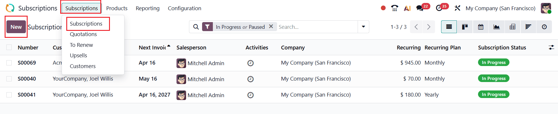 How to Create and Manage Recurring Subscription Plans in Odoo 19-cybrosys