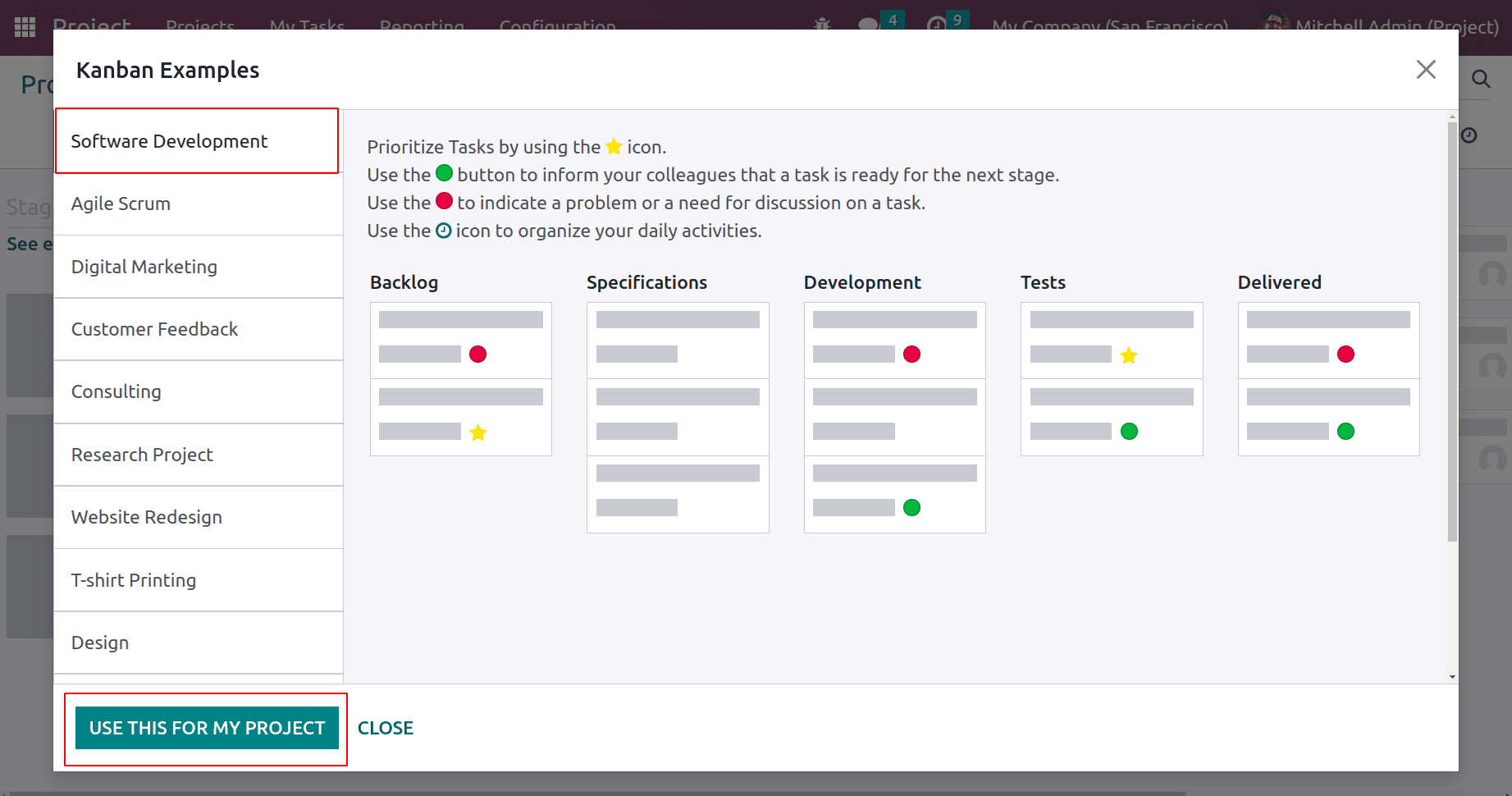 How to Create & Manage Task Stages in Odoo 16 Project App-cybrosys