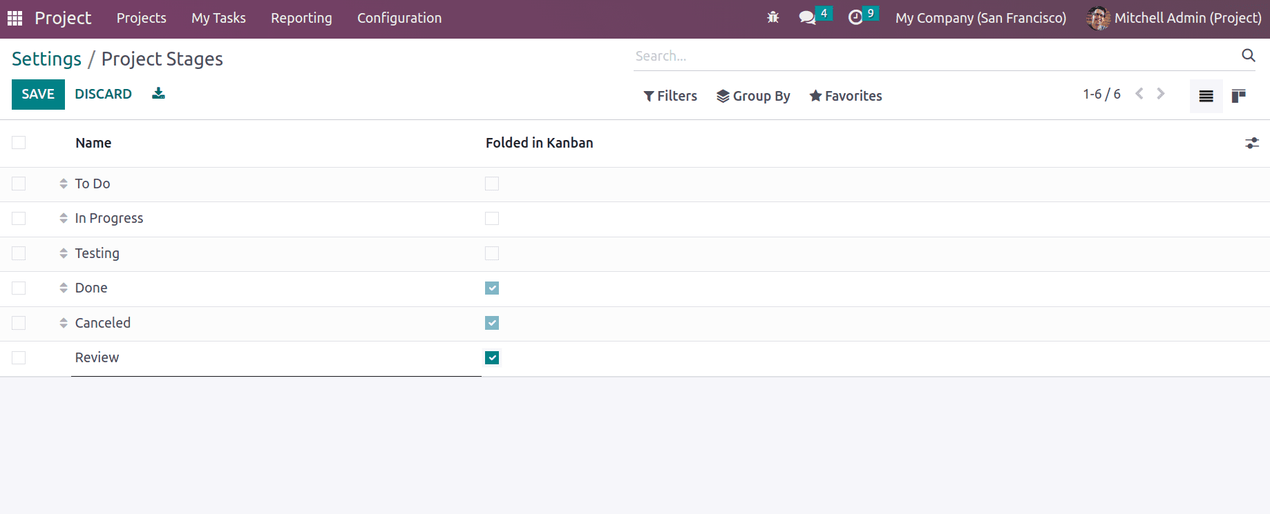 How to Create & Manage Task Stages in Odoo 16 Project App-cybrosys