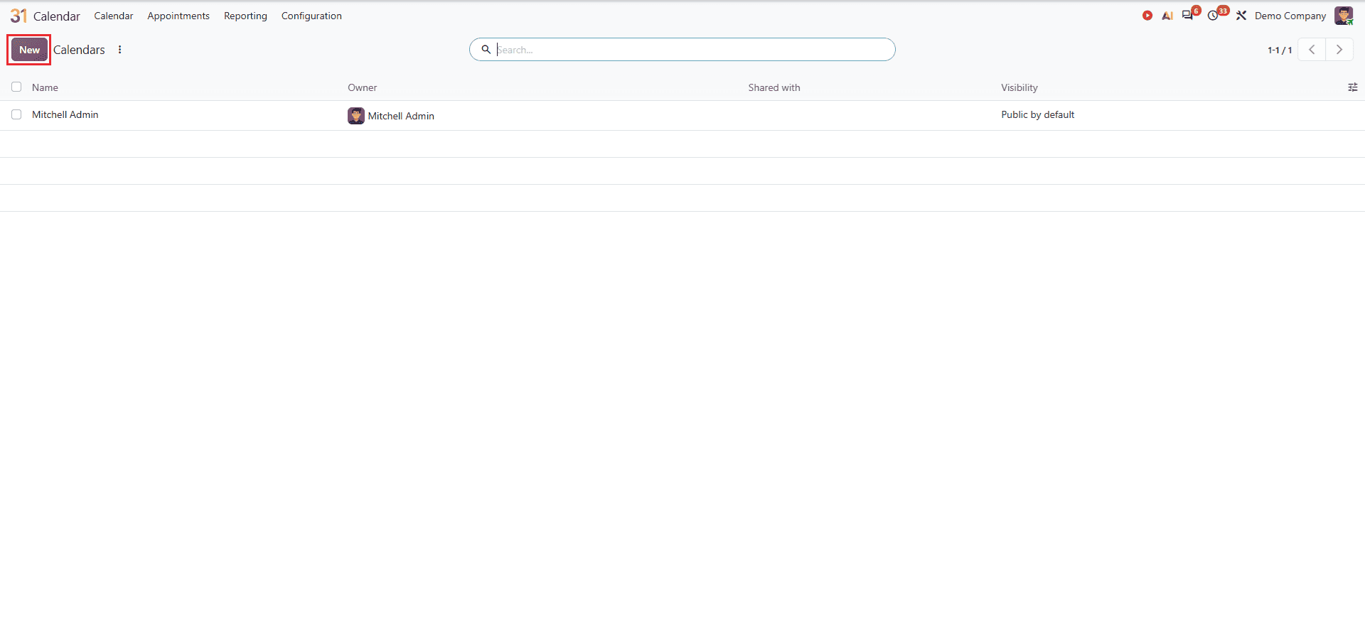 How to Create and Share Calendars with Colleagues in Odoo 20-cybrosys