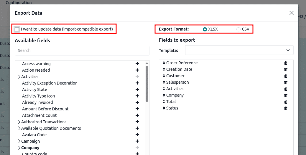 How to Create and Use Export Templates In Odoo 19-cybrosys