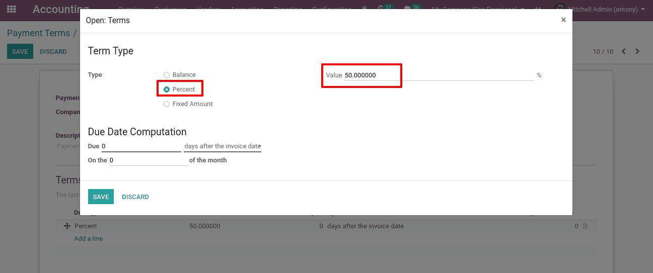how-to-create-and-use-payment-terms-in-odoo-13