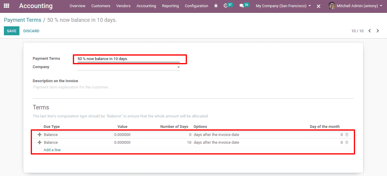 how-to-create-and-use-payment-terms-in-odoo-13