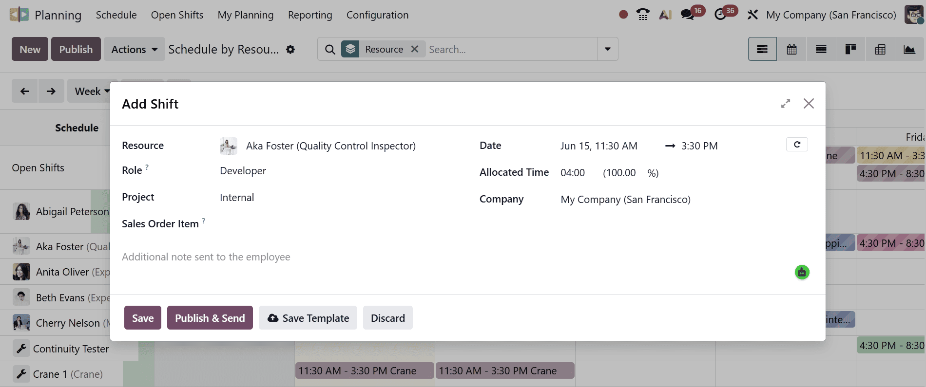 How to Create and Use Shift Templates in Odoo 19-cybrosys
