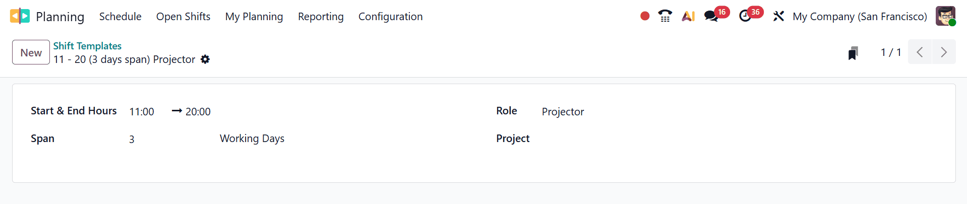 How to Create and Use Shift Templates in Odoo 19-cybrosys