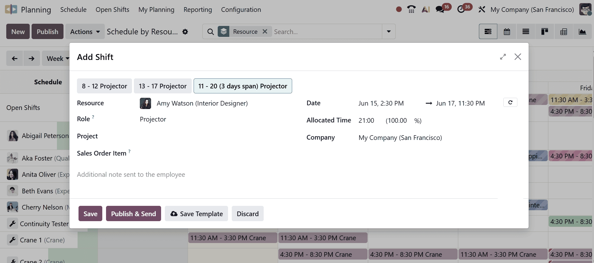 How to Create and Use Shift Templates in Odoo 19-cybrosys