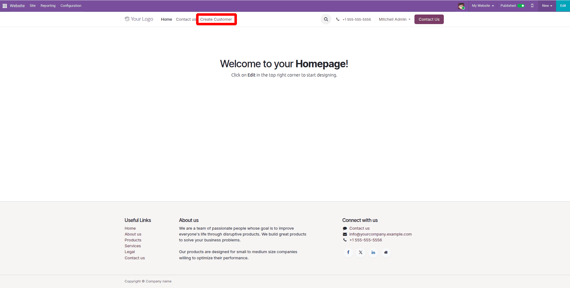 How to Create Backend Records from Website Forms in Odoo 19-cybrosys