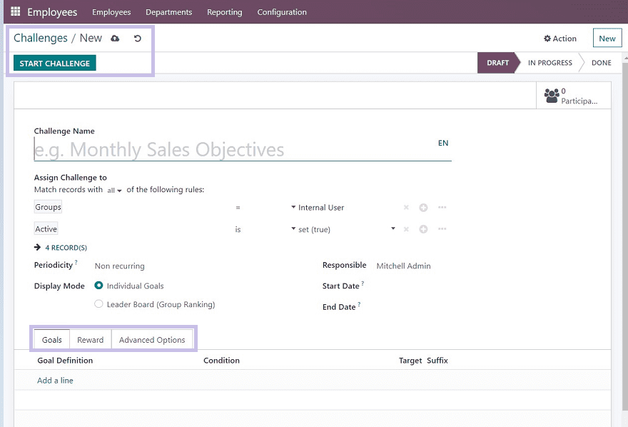 How to Create Challenges and Badges in Odoo 16 Employee App -cybrosys