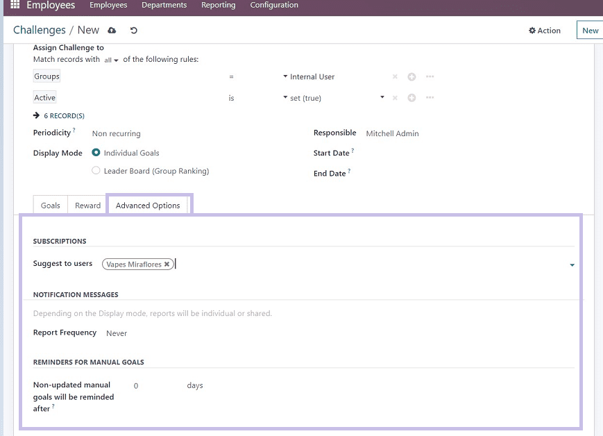 How to Create Challenges and Badges in Odoo 16 Employee App -cybrosys