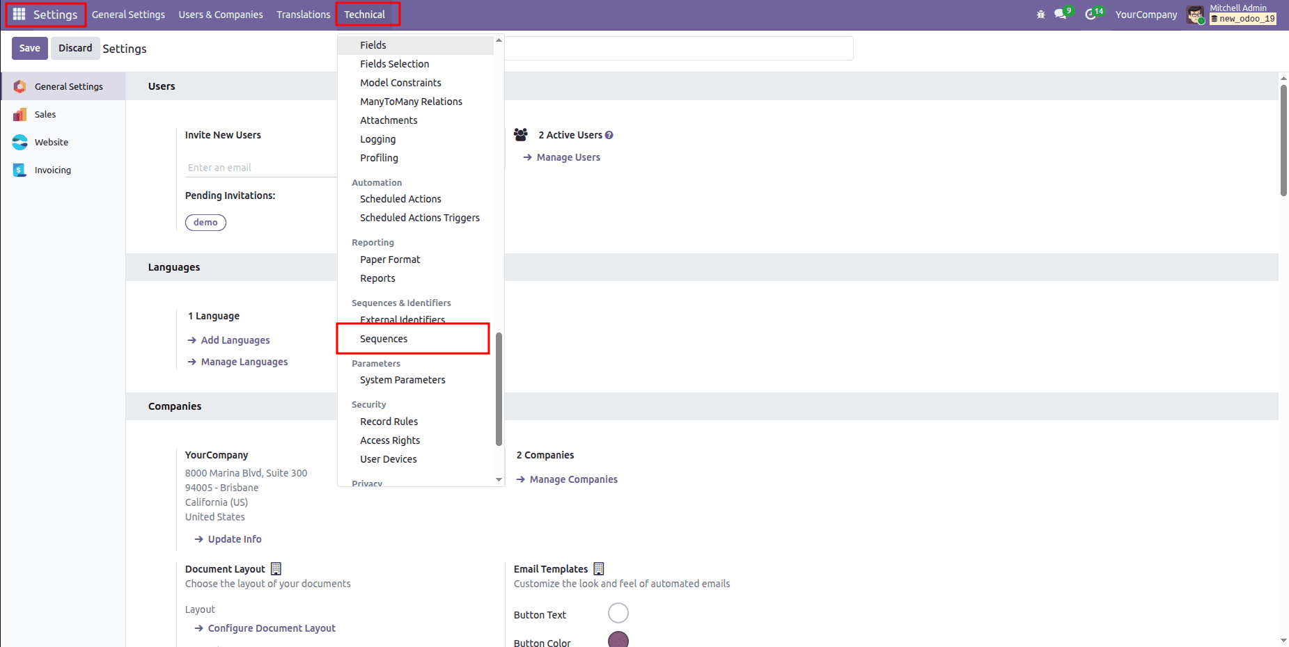 How to Create Company-Wise Sequences in Odoo 19-cybrosys