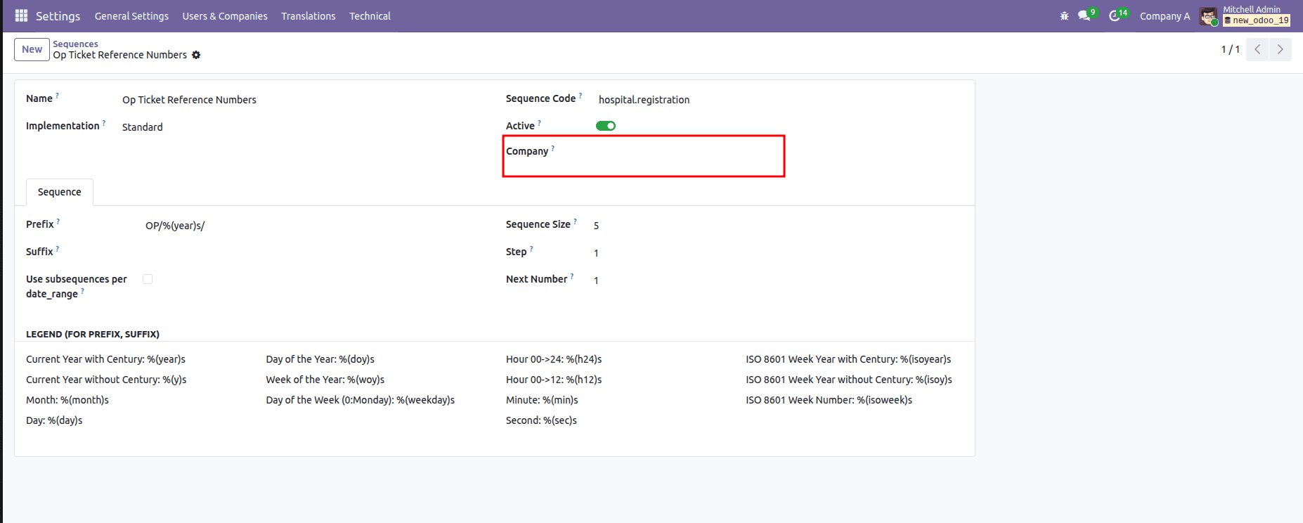 How to Create Company-Wise Sequences in Odoo 19-cybrosys