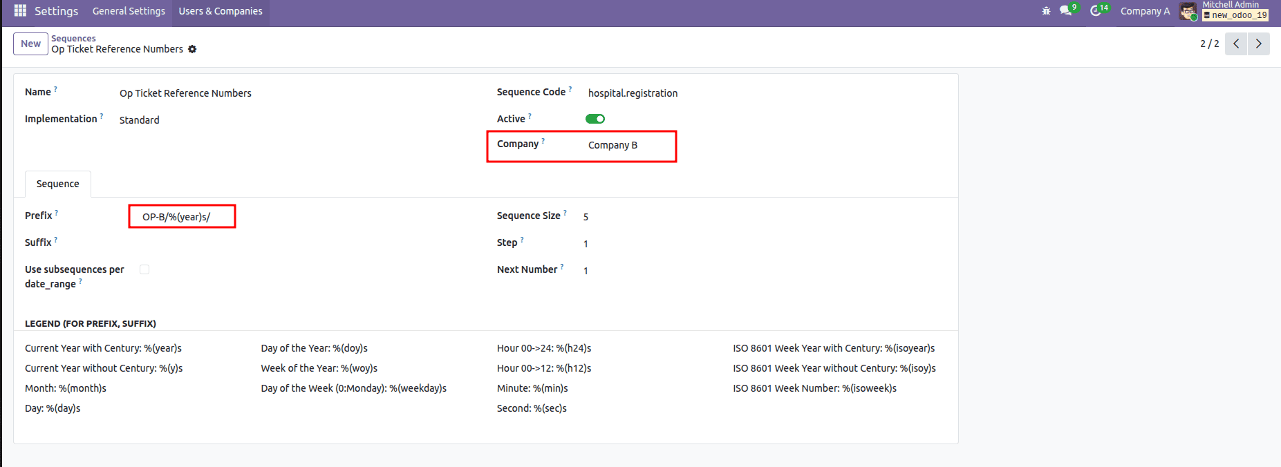 How to Create Company-Wise Sequences in Odoo 19-cybrosys