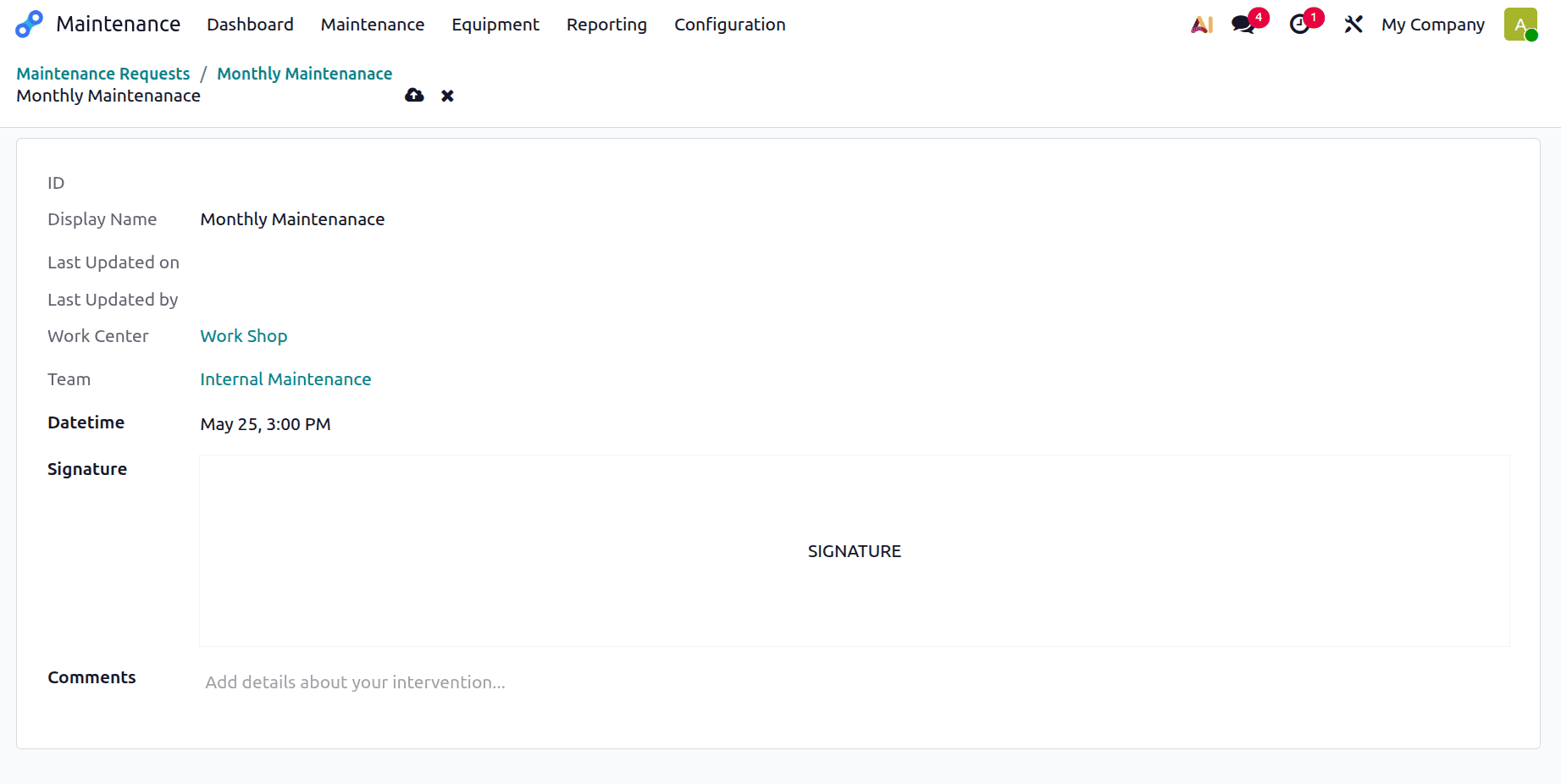 How to Create Custom Maintenance Worksheets in Odoo 19-cybrosys