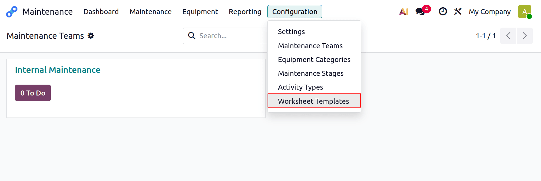 How to Create Custom Maintenance Worksheets in Odoo 19-cybrosys