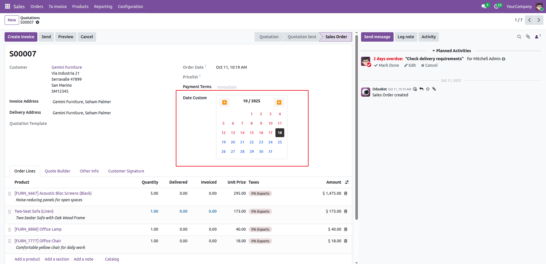 How to Create Date Widgets in Odoo 19-cybrosys