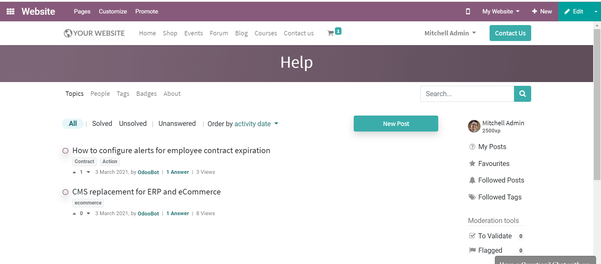 how-to-create-forums-to-enhance-learning-with-odoo