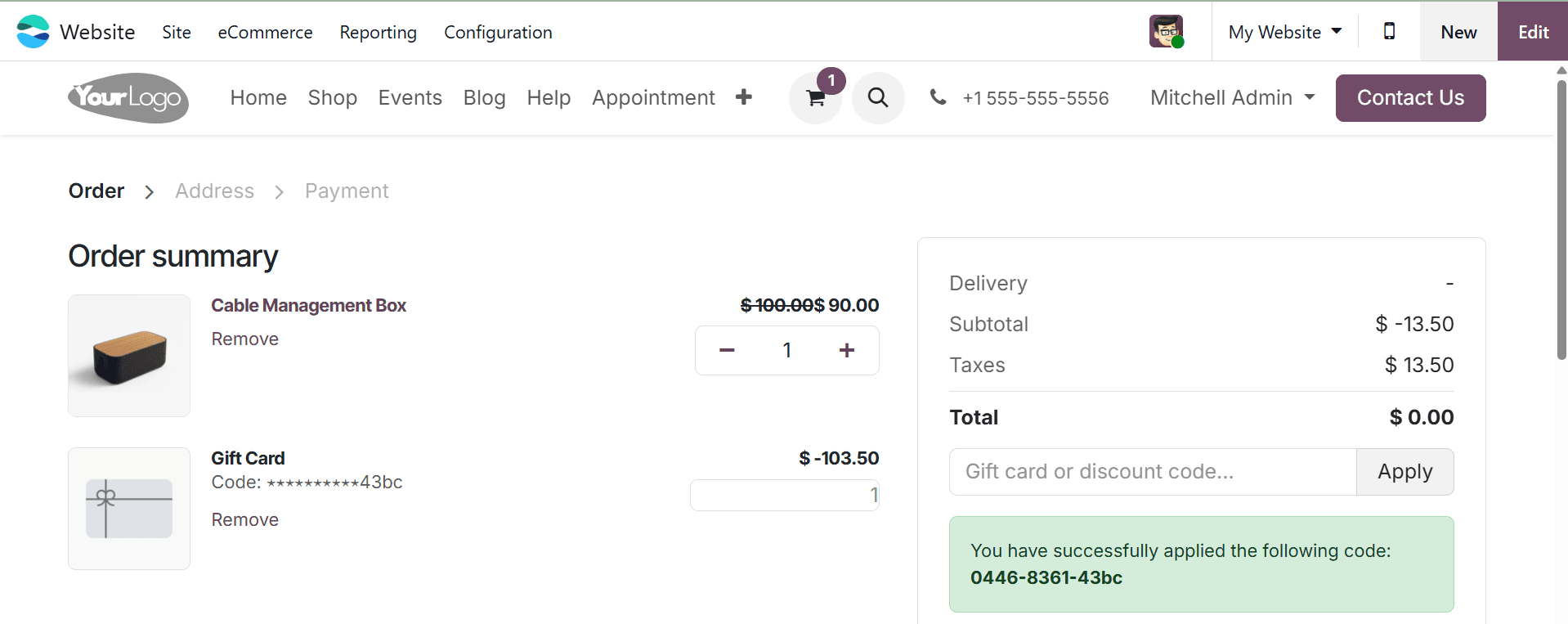 How to Create Gift Cards and e-Wallets in Odoo 18 Website-cybrosys