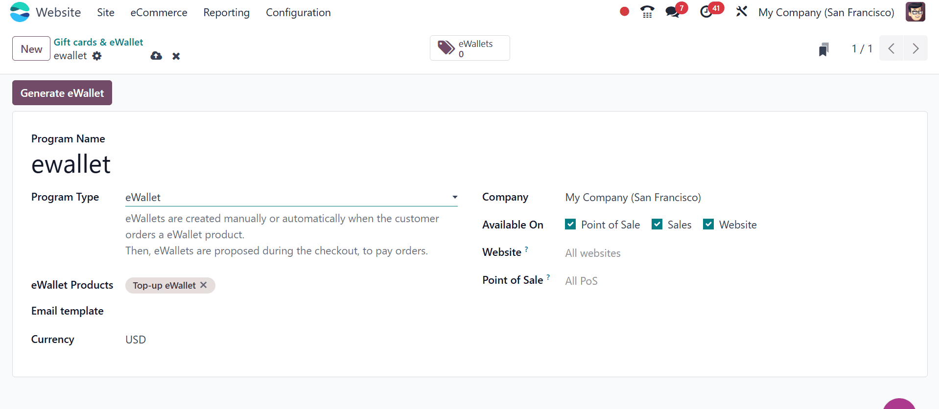 How to Create Gift Cards and e-Wallets in Odoo 18 Website-cybrosys