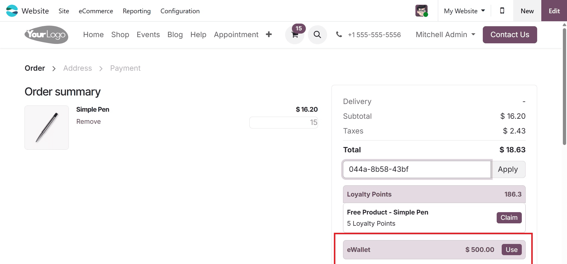 How to Create Gift Cards and e-Wallets in Odoo 18 Website-cybrosys
