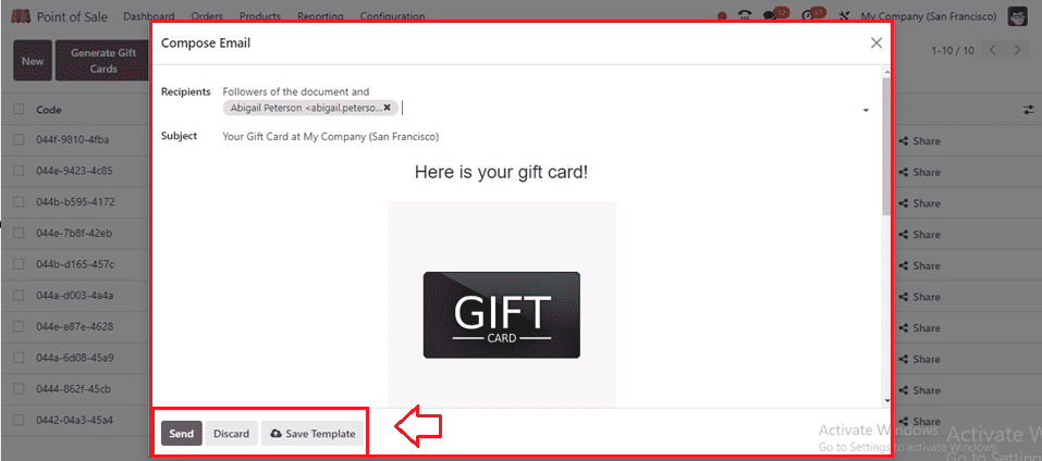 How to Create Gift Cards in Odoo 17 POS-cybrosys